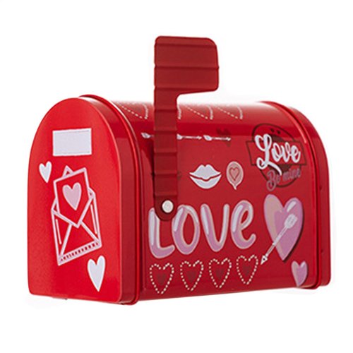 Valentine Tin Mailbox, Multipurpose Valentines Box, Valentines Card Box, Classroom Mailbox Box, Greeting Card Mailbox, Valentines Letter Box, Compact Valentine Box, Mailbox for Cards, Classroom