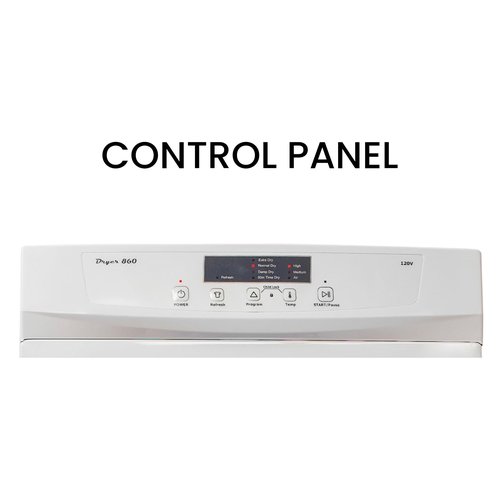Equator Standard 24 in Vented Dryer 3.5cf/13lb SENSOR Refresh Cycle 110V/1500W in White