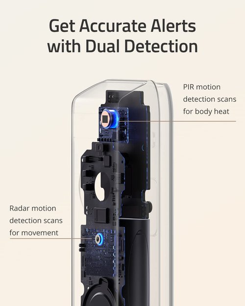 eufy Security Video Doorbell S330, 2K HD Video Doorbell, HD Security Camera, Battery-Powered Add-On, Dual Motion Detection, Package Detection, Family Recognition, No Monthly Fee, Motion Alerts