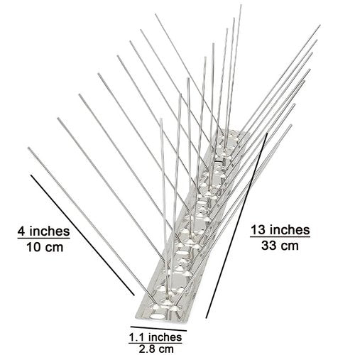 JUJINXIN 13 inch Mailbox Bird Spikes,Bird deterrents for Mailbox,Stainless Steel Magnetic Bird Spikes for use on Iron or Steel mailboxes. (2 pcs)