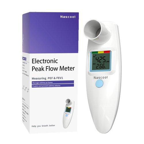 Digital Peak Flow Meter,Home Medical with Tracking Software Manually Recording-Accurate & Reliable Spirometer for Asthma COPD Adult Kids