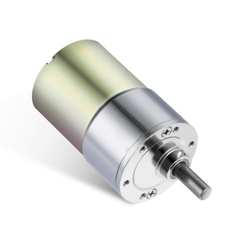 Greartisan DC 12V 100RPM Gear Motor High Torque Electric Micro Speed Reduction Geared Motor Eccentric Output Shaft 37mm Diameter Gearbox