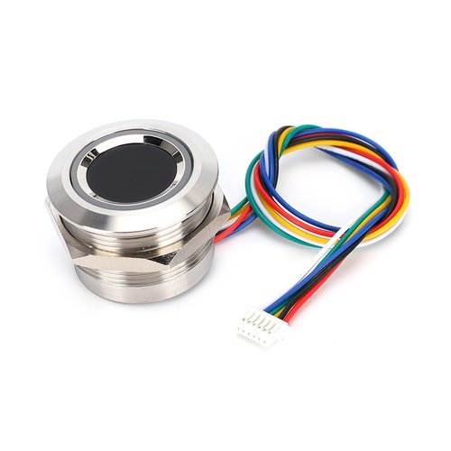 Fingerprint Scanner, R503 Circular Capacitive Fingerprint Identification Module Fingerprint Reader Fingerprint Cable Lock with 2 Color Indicator Light Fingerprint Identification
