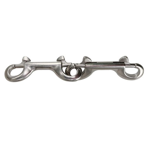Yeebline Double Ended Bolt Snap Hook, 2-Pack 3-1/2 in 316 Stainless Steel Marine Grade Double End Trigger Snaps Metal Clips for Diving, Dog Leash, Key Chain, Horse Tack, Pet Feed Buckets