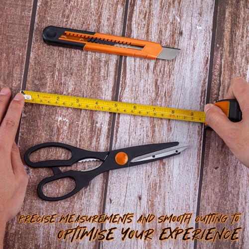 CARTMAN 39-Piece Orange Household Tool Set with Storage Case - DIY & Repairs