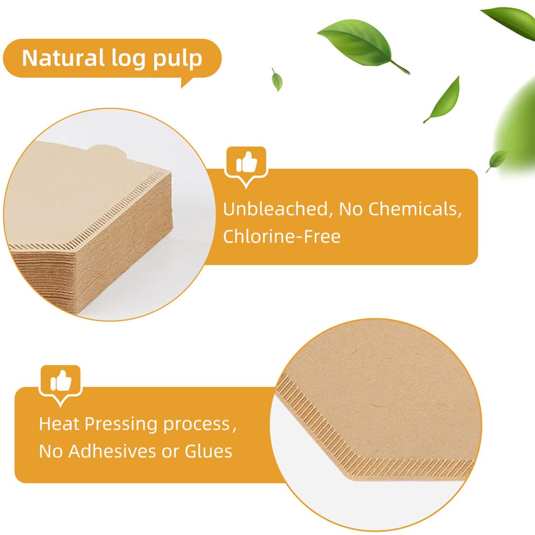 Coffee Filters #4, Coffee Filters 4 Cone Paper, Unbleached, Brown, 8-12 Cup, Number 4 Coffee Filter, 100 Count