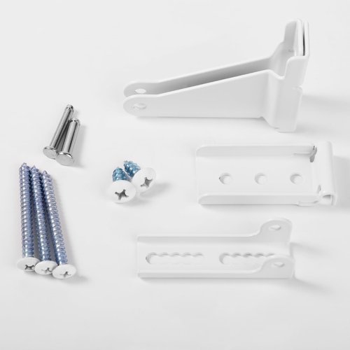 Storm Door Closer Bracket?Repair Jamb Bracket Compatible with Andersen?Durable Screen Door Closer Replacement Parts Kits with Emco/Larson/Pella, Protecting Doors from Damage from Strong Winds (White)