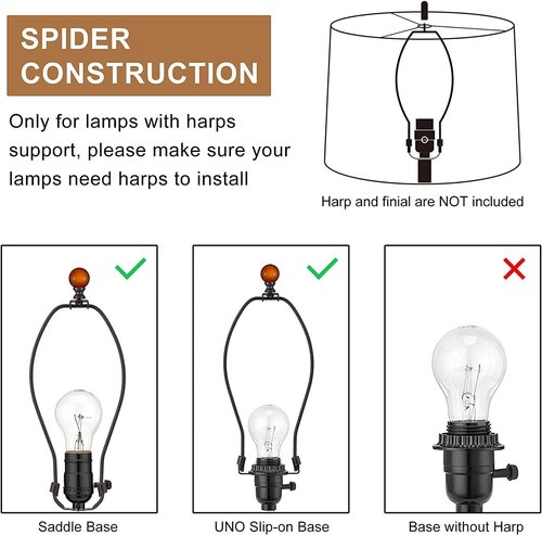 Wankaix lampshades Set of 2, Drum Lamp Shades Set of 2, Lamp Shades for Table Lamps Easy Assembly Required Lamps Shades Natural Linen Fabric (Nature Linen, 10"x10"x8")