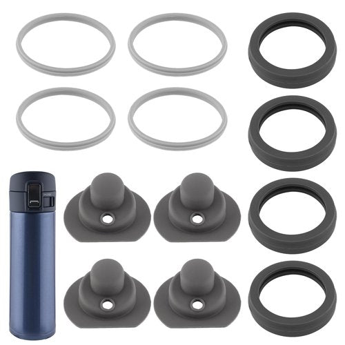 BOXOB 12pcs Gasket Replacement for Zojirushi Stainless Steel Mug 16oz 12oz, Silicone Lid Seal Ring Stopper Parts Leak-Proof Water Bottle Accessories Compatible with SM-K Series Accessories BPA Free