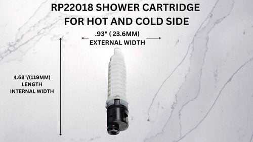 T & T Hardware 2-Pack Faucet Cartridge Replacement – Compatible with RP22018 – Fits Glacier Bay, Oakbrook, Homepointe Single-Handle Faucets – Hot & Cold Stem Kit