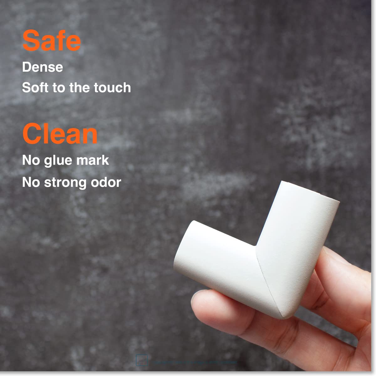 Roving Cove Slimfit Corner Edge Protector for Baby Proofing (Small 18ft Edge 8 Corners), Furniture Safety Bumper Guard, Soft NBR Rubber Foam, 3M Adhesive, Oyster White (Off White)