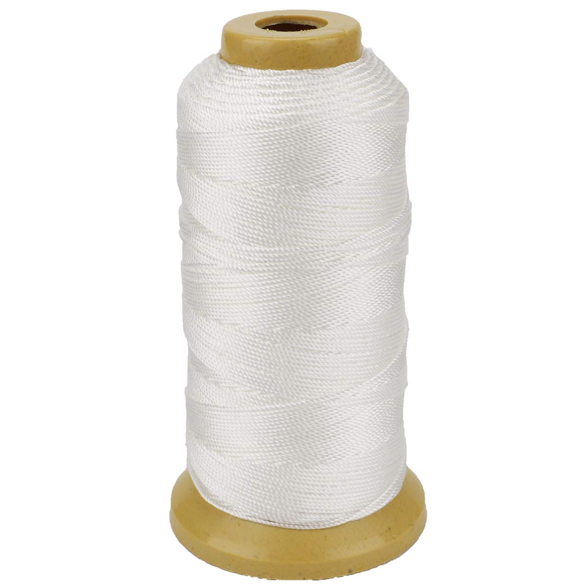 656 Feet Twisted Nylon Line Twine String Cord for Gardening Marking DIY Projects Crafting Masonry (White, 1mm-656 feet)