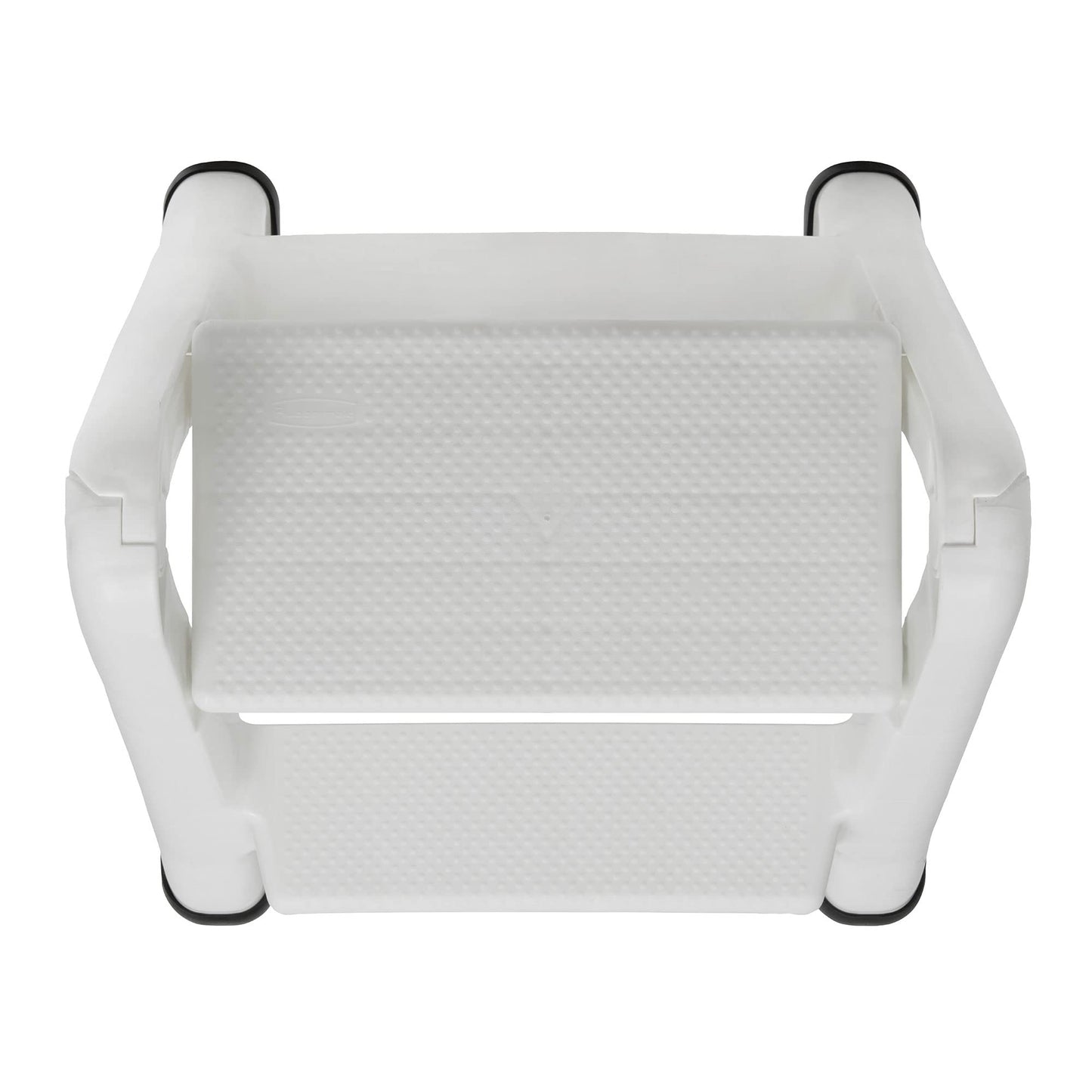 Rubbermaid EZ Step Folding Stool, 2-Step, White