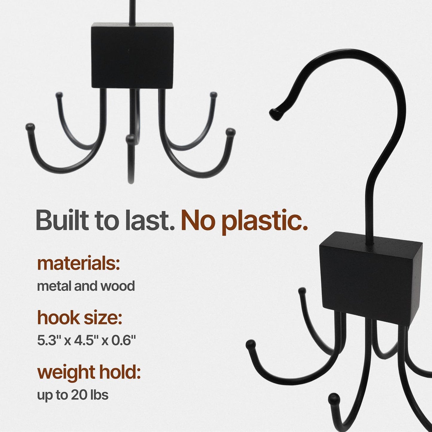 AHHOMATATA Belt Hanger for Closet 2Pcs | Sleek Black Belts Organizer, Minimalist Belt Display Rack & Holder, Modern Closet Hangers & Storage Solution, Perfect Closet Organizers for Tank Top,Scarf,Bra