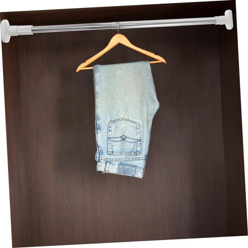 Alipis 2pcs Heavy Duty Tension Rods Closet Rods No Drilling Expandable for Wardrobe Bathroom and Kitchen Use