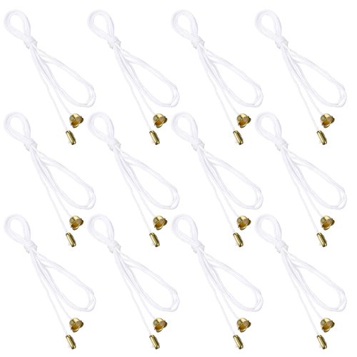 HJZHII 12 Pcs Pull Cord String, Light Bulb Switch Extender Pull Chain Extension Ceiling Fan Chain with Connector for Fixture Lights Bulb Ceiling Fan Light Fixture