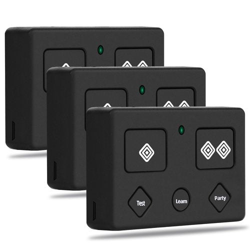 AXP1 AXS1 Replacement for Ghost Controls Remote, 5-Button Remote Transmitter Compatible with All Single and Double Opener Systems for Ghost Controls, Partymode + Battery Test Button, 3pack