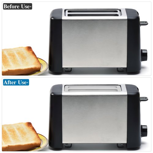 Kichvoe Toaster Cover: Silicone Toaster Lid 10.7 * 4inch 2 Slice Bread Machine Dust Cover for Kitchen