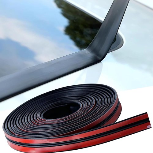 LUZAOQ 16.4Ft/5M Car Weather Stripping for Ford Escape 2013-2019, T-Shape Cuttable Car Windshield Trim Sunroof Seal with Self Adhesive Rubber Edge Trim