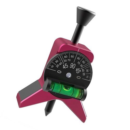 Pipe Center Finder, Pipefitter Tools with Magnetic Centering Head, Adjustable Dial Bubble Protractor, Pipe Fitting Tools Center Finder to Measure Pipe Diameter from 1 1/2 to 6in