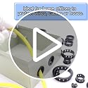 EASYEAH 160 pcs Assorted Cable Grommet Kit 6 Sizes Insulation Bushings