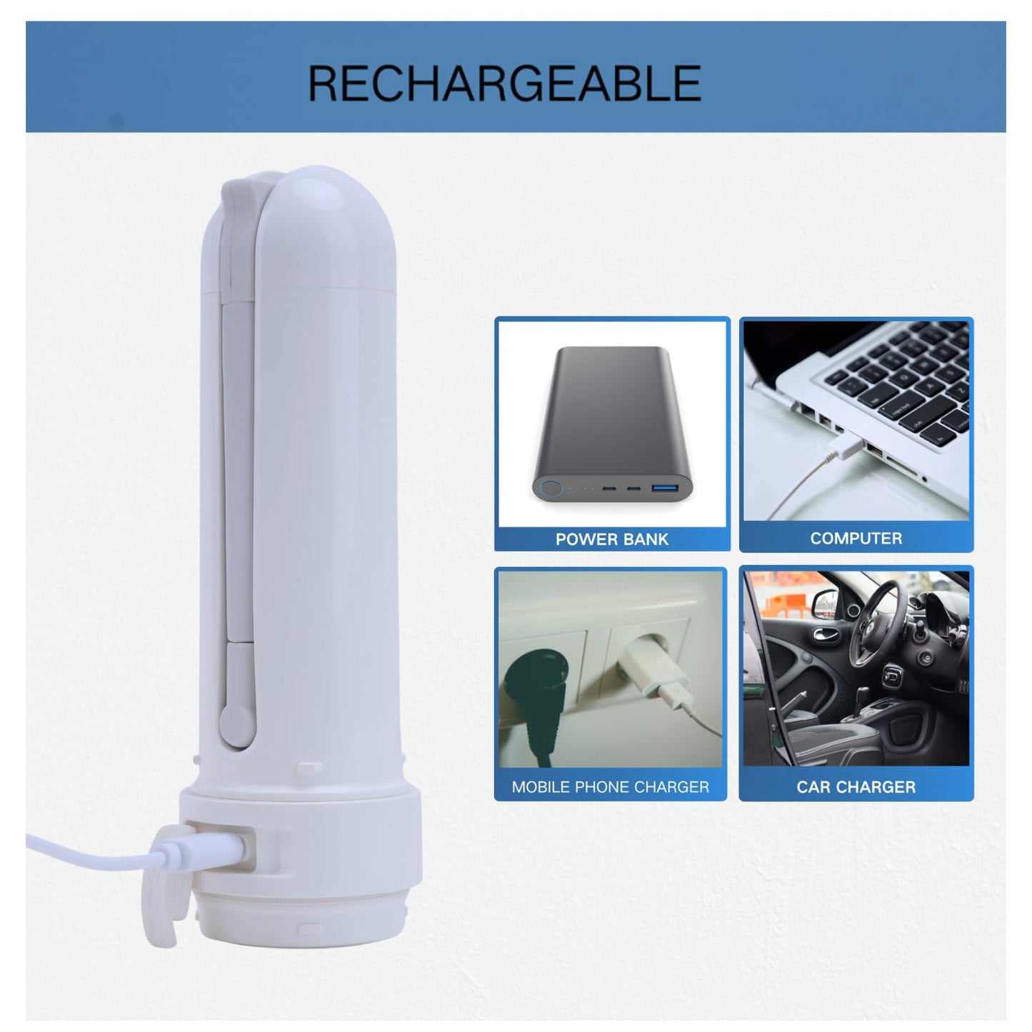 Portable Bidet for Travel，Home & Postpartum Care-320ml Large Capacity, USB Rechargeable, 3 Modes Handheld Sprayer for Men &Women Personal Hygiene (Upgraded)