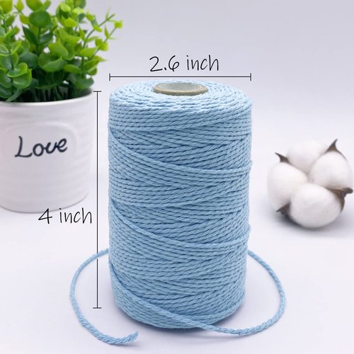 Cotton Butchers Twine - 500 Feet, Blue