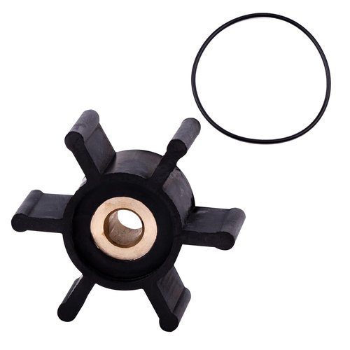 Brass Copper Core Impeller and O-Ring Kit Fit for Milwaukee M18 Transfer Pumps Replaces 49-16-2771 Water Pump Transfer Pump Replacement Parts Durable Efficient Operation Easy Installation Black