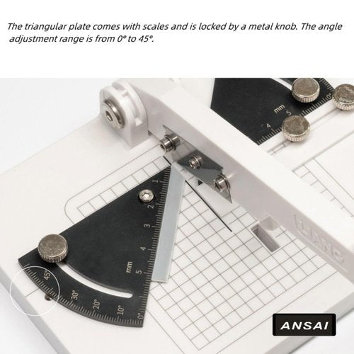 ANSAI Miter Cutter, Angle Cutting Station with 3 Replacement Blades, Assembly Required