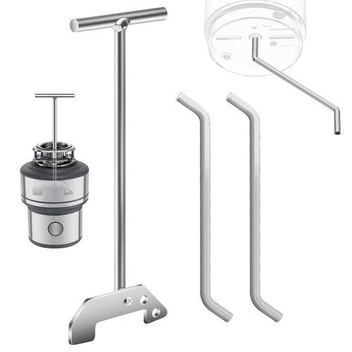 Garbage Disposer Unjamming Wrench & Garbage Disposal Wrench Tool, for InSinkErator/Moen Garbage Disposal Used To Un-Jam/Food Garbage Disposal And Dislodge Jams or Clutter From Above The Sink, Silver