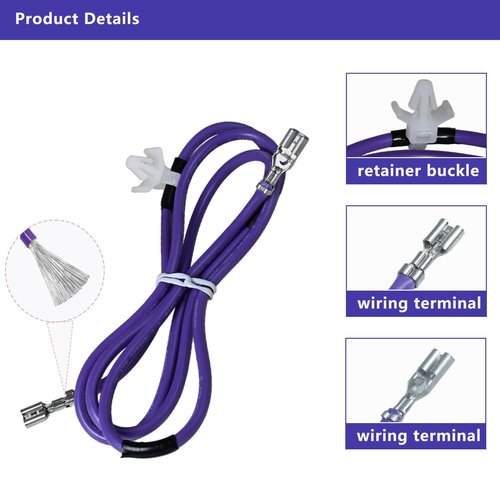 WE49X37037 Dryer Heater Wire Repair Kit Compatible with GE & Hotpoint Dryers Replaces WE49X32946 AP7217217 PS17137283 EAP17137283 For GE WE49X37037 Dryer Heater