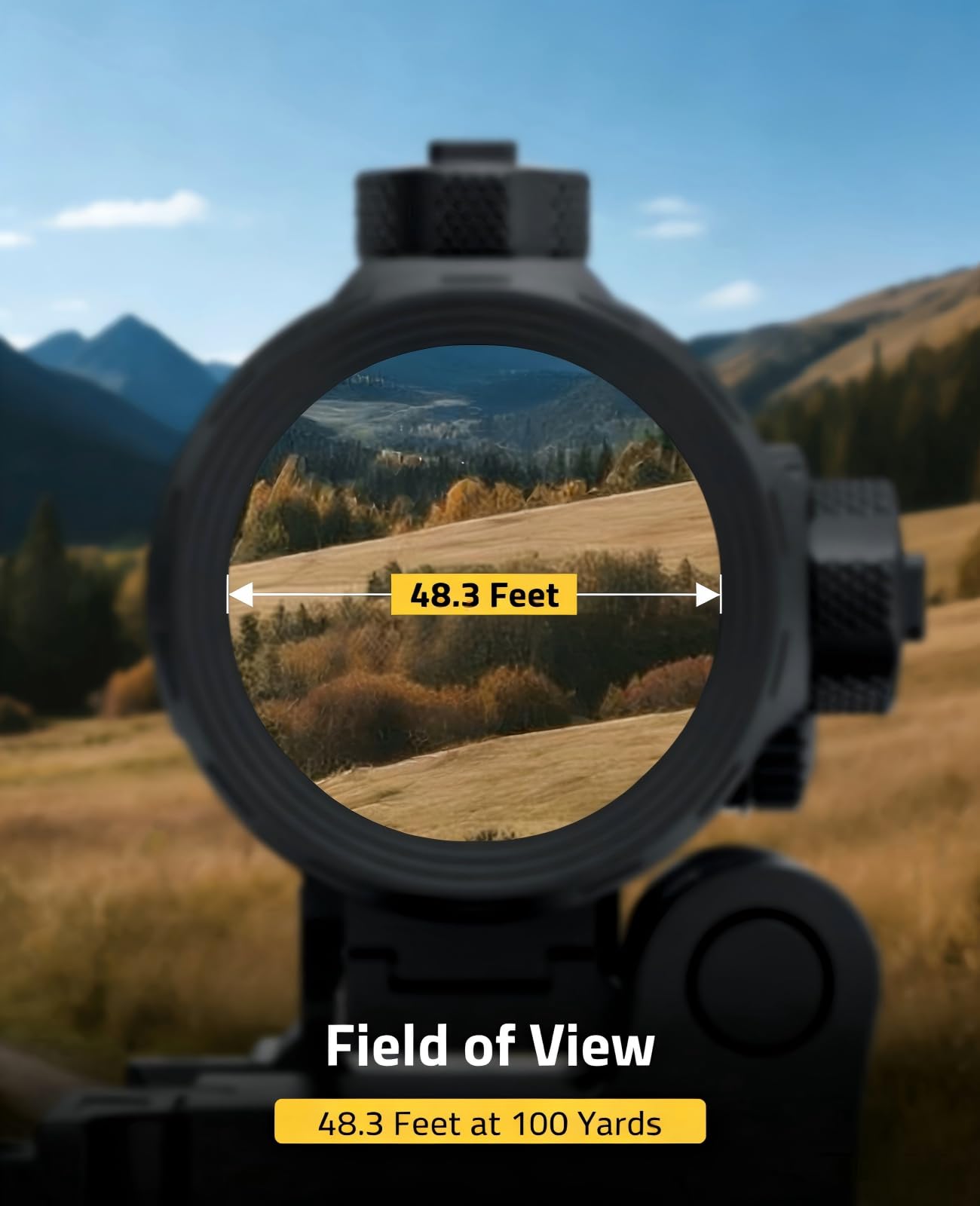 CVLIFE 3X Red Dot Magnifier with Quick-Release and Flip-to-Side Mount,2.95in Eye Relief,Absolute and Lower 1/3 Co-Witness Red Dot Sight with Magnifier,1000G Shockproof & IP67 Waterproof