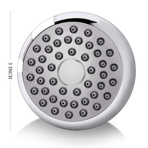 Aisoso High Pressure Shower Head 3 Inches Anti-clog Anti-leak Fixed Showerhead Chrome with Adjustable Swivel Brass Ball Joint for Relaxing and Comfortable Shower Experience