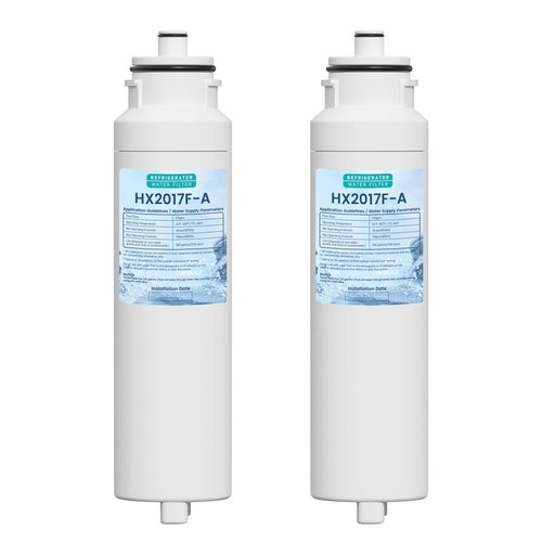 HX2017FR-A HX2017F-A Water Filter Replacement Compatible with Hisense HRF266N6CSE1, HRF266N6CSE, HRF209N6CSE, HRF254N6TSE, HRF254N6DSE Twist-In Models, 2 Pack