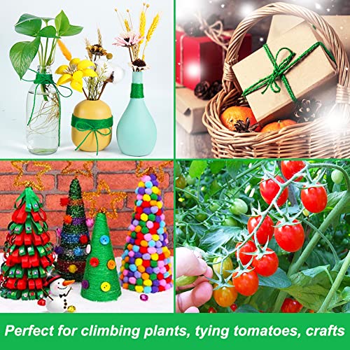 Vivifying Garden Twine Green 656 Feet, 2mm Plant Ties for Gardening & Crafts