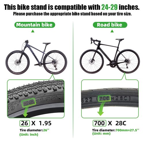 RBRL Bike Kickstand, Stable Durable Aluminum Alloy Bicycle Kickstand, Suitable for 24-29 Inch Mountain Bike, Road Bike, E-Bike, Heavy Duty Load 100lbs, Adjustable Length Bike Stand