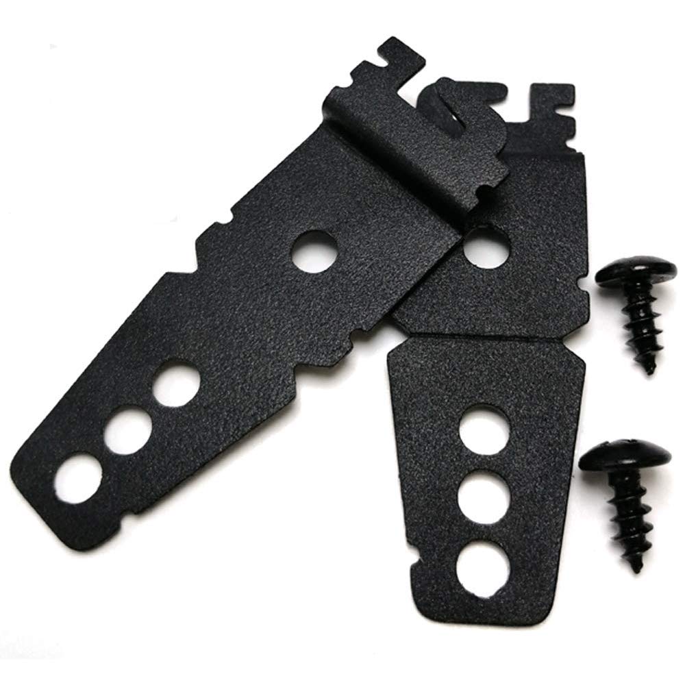 (Upgraded) 2 Pack 8269145 Dishwasher Mounting Bracket Black Replacement with Screws Compatible with Whirlpool & KitchenAid Dishwashers, Replaces Wp8269145, Ap3039168, Ps393134