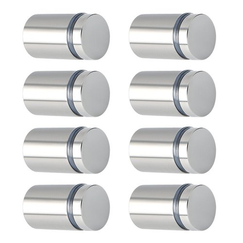 Alise 3/4"x1" Sign Standoff Screws,Wall Mount Glass Standoff Advertising Nail for Hanging Acrylic Picture Frame Glass Acrylic Signs,Stainless Steel Sign Mounting Bracket Hardware,Brushed,Pack of 8