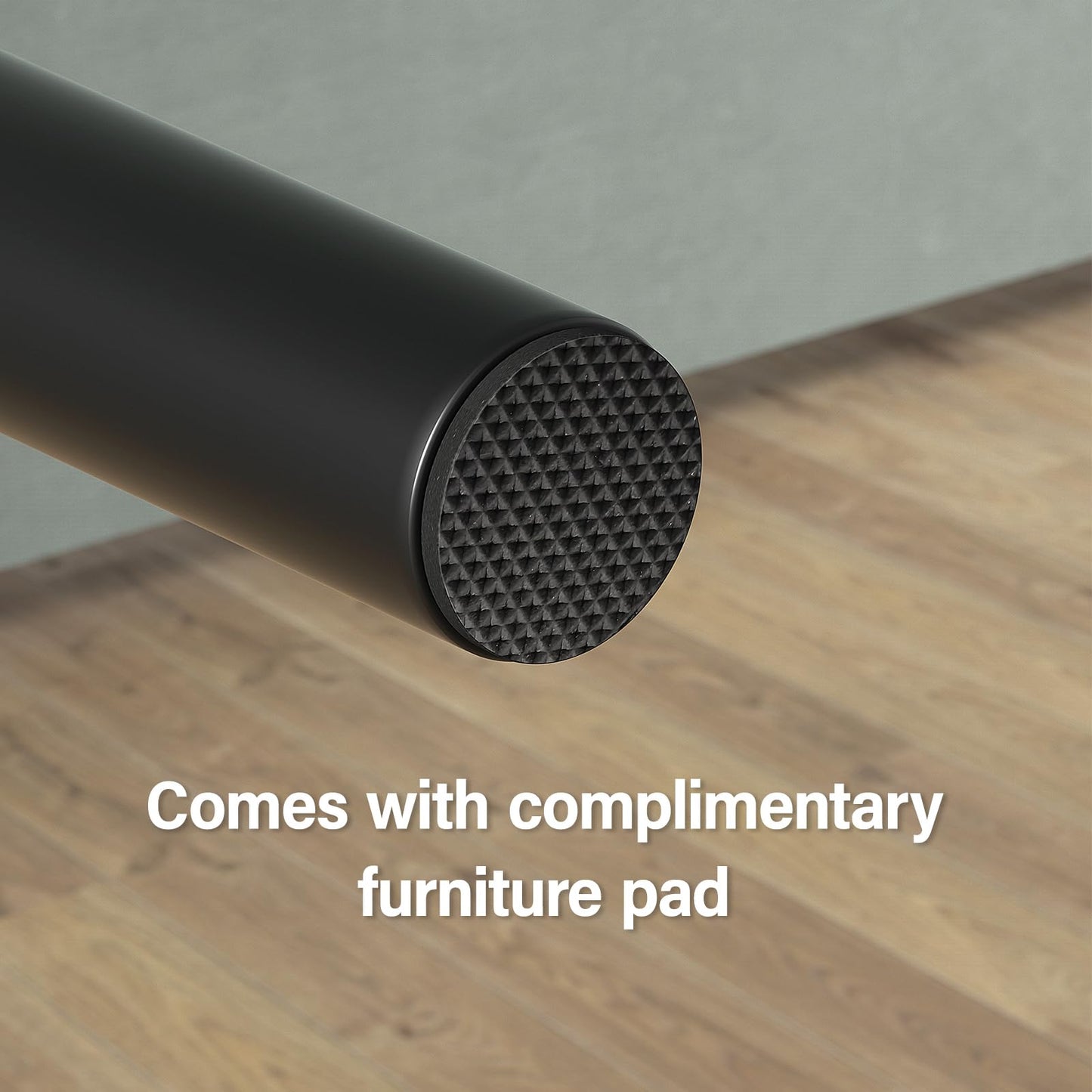 Aglaiprty 4 Pack 6 Inch Black Plastic Furniture Legs - Round Tapered Sofa/Couch/Chair Legs with M8 T-Nuts & Plate Nuts - Replacement Feet for DIY Projects, Coffee Tables, Dressers, Beds