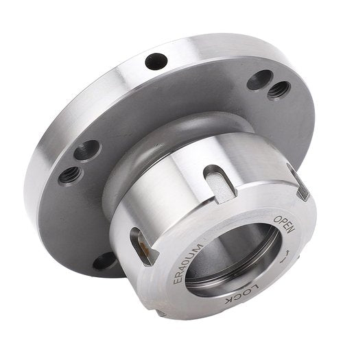 ER40 Collet Lathe Chuck Carbon Steel Compact Replacement 100mm Diameter Carbon Steel Clamping Collet Holder for Lathe CNC Milling Machine