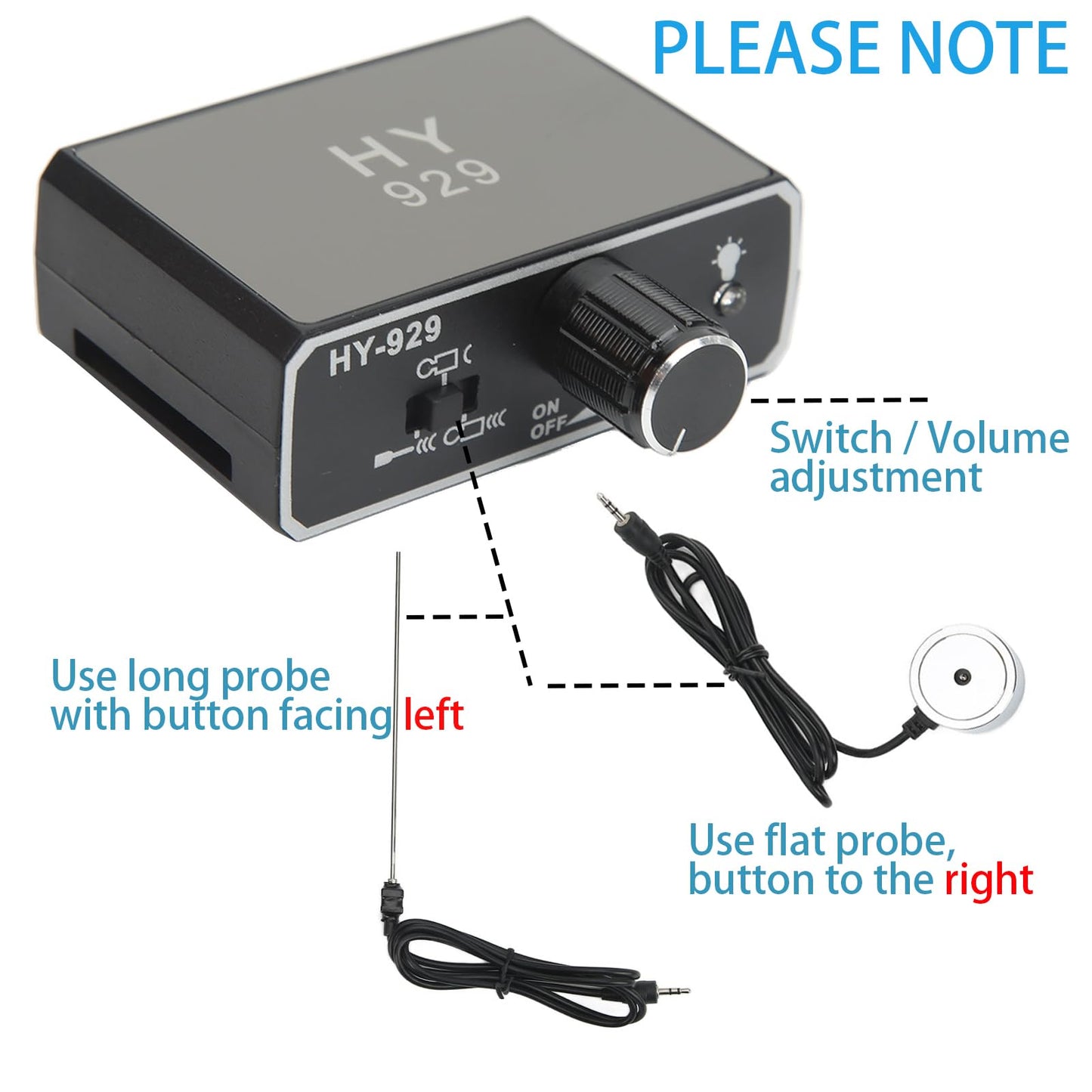 Water Leakage Detection, Underground Water Leak Detector, High Strength Sound Intensifier Water Pipe Leakage Monitor, Suitable for Site Construction, Car Maintenance