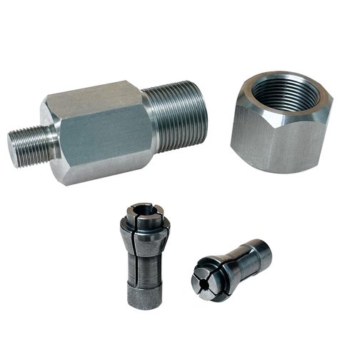 Noyfemr M9 Threaded Collet Adapter for Milwaukee M12 Polishers or Sanders, Includes 1/4" and 1/8" Collets, Compatible with Rotary Tools