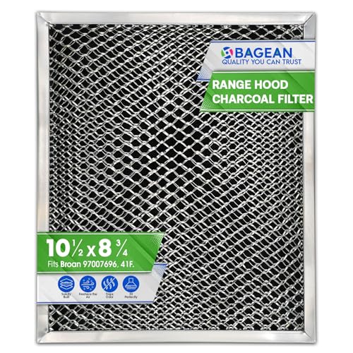 Stove Vent Filter 41F 97007696 8.8x10.5 in Charcoal Grease Filter for NuTone/Broan