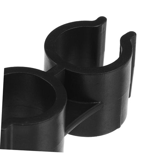 Hemobllo 4pcs Broom Dustpan Set Connector Plastic Double Tube Clamp Easy Install for Warehouse Supermarket