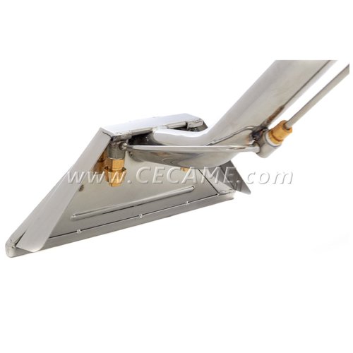 Carpet Cleaning Wand 12" 2-Jet 1.5" Tube S-Bend Stainless Steel Solution Line for Truckmounts & Portables