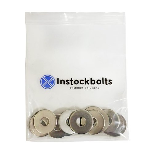 1/4" x1"OD Fender Washer,18-8 (304) Stainless Steel Flat Washer, 1/4 ID x 1" OD, 100Pcs