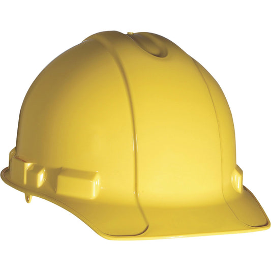 3M Non-Vented Hard Hat with Ratchet Adjustment, Medium, Yellow