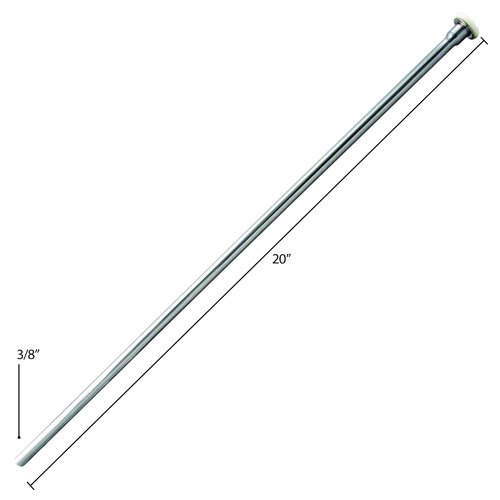 Westbrass D124-2-05 3/8" x 20" Brass Flat Head Toilet Riser Supply Line, Polished Nickel (2-Pack)