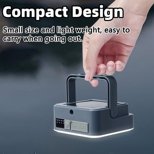 Small Camping Lights, Lightweight and Portable, 3 Color Lighting Adjustable, for Camping, Fishing and Traveling (Orange)