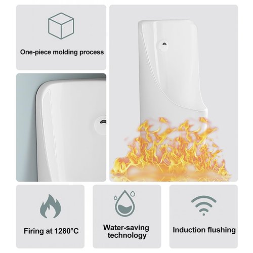 Corner Urinals for Men Bathroom,Men's Urinal Troughs with Sensor Flush Valve,Wall-Hung Urinal,Commercial Residential Washout Urinals for Home Hotel, White
